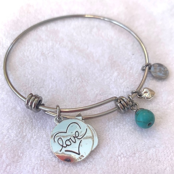 “Owl Always Love You” Charm Bracelet -Silver Finish, Expands 2”- 3.5” - Picture 3 of 3